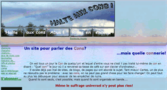 Desktop Screenshot of halteauxcons.fr